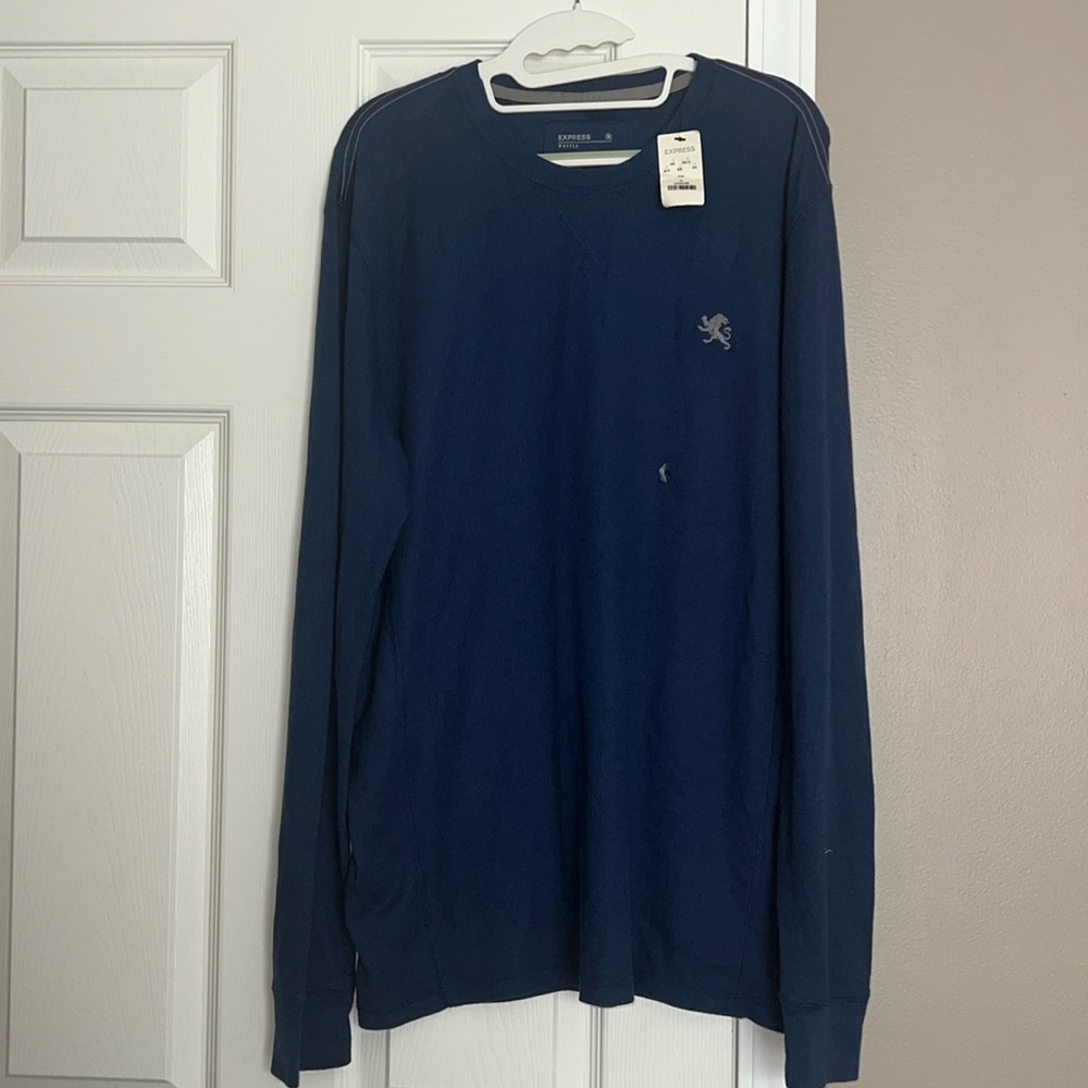 Men’s XL Express waffle knit shirt NWT
